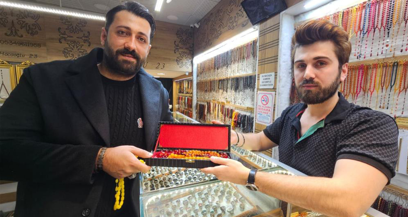 Tespih aşkı sınır tanımadı: 1 milyon 600 bin liralık Osmanlı kehribarı aldı