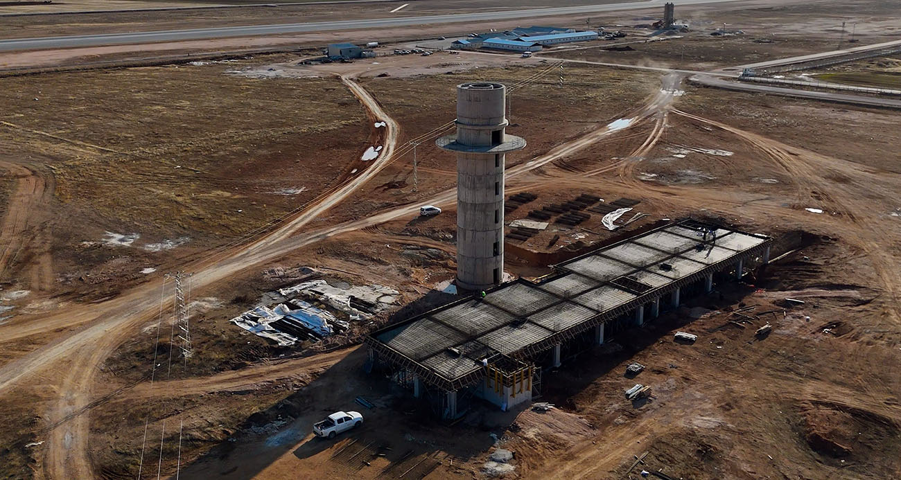 Gümüşhane ve Bayburt’un dünyaya açılacak kapısı olan havalimanı hızla yükseliyor