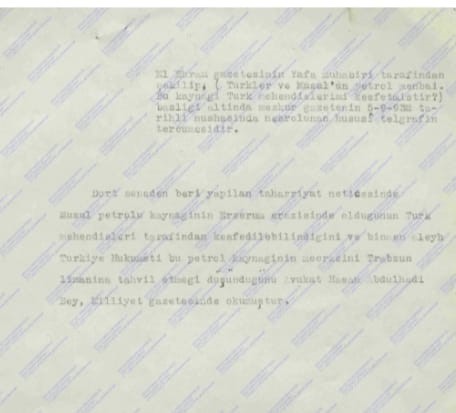 Ruslar bile peşindeydi: Musul Petrolü Erzurum’dan mı doğuyor?