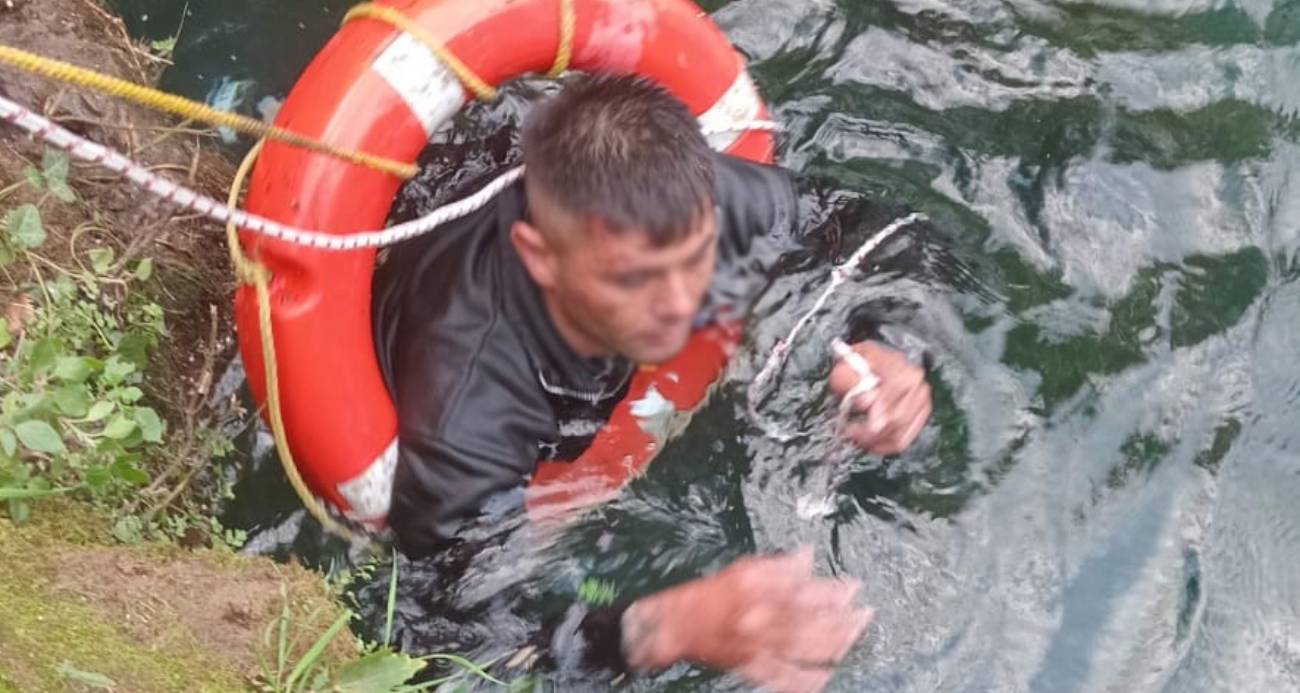 Düden Çayı’na düşen şahsı itfaiye ekipleri kurtardı