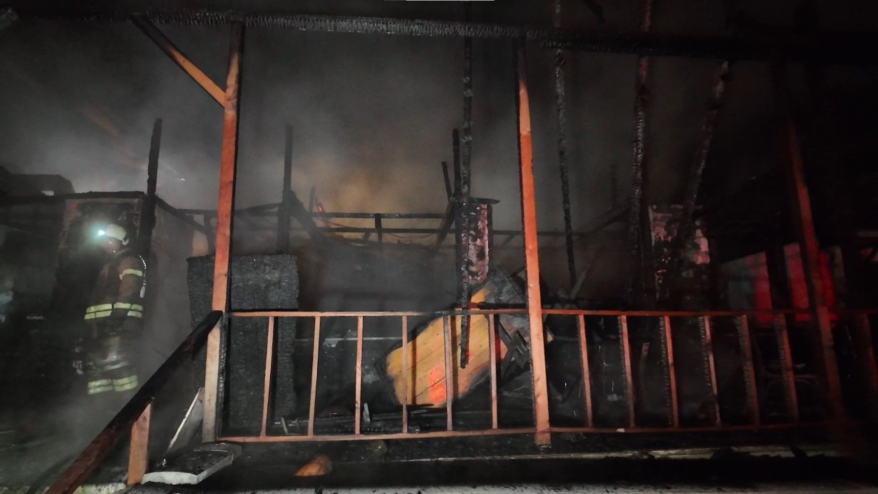 Beykoz’da şömineden çıkan yangın restoranı küle çevirdi