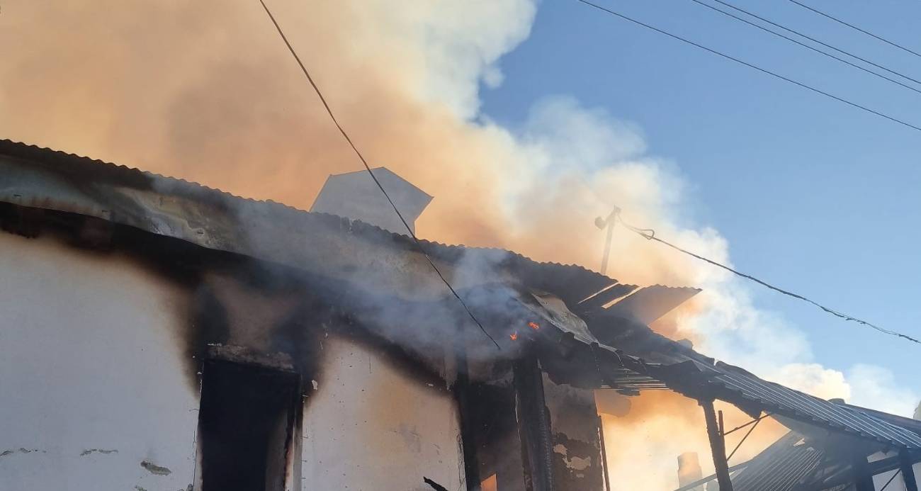 Burdur’da çıkan yangında yaşlı çift hayatını kaybetti