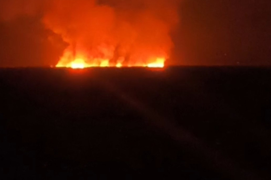 Hakkari’de kuş cennetinde yangın