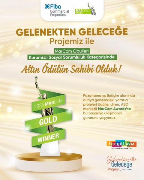 İnegöl AVM’nin Gelenekten Geleceğe projesine ABD'den ödül