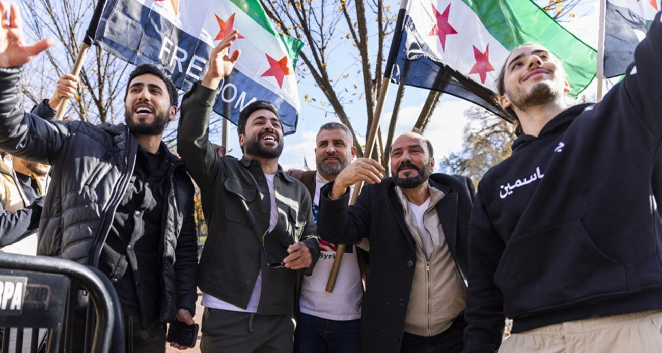 ABD’deki Suriyelilerden eş-Şara’ya sevgi gösterisi
