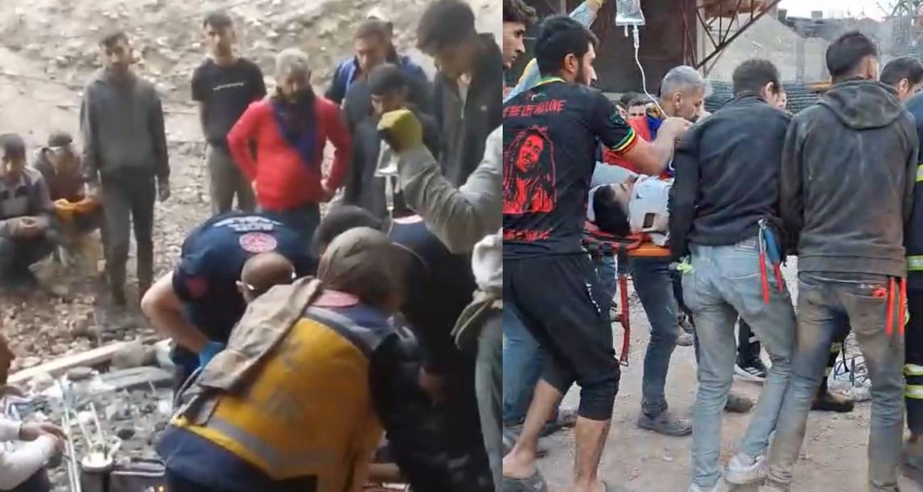 Batman’da inşaat alanında beton kalıplar çöktü: 2 yaralı