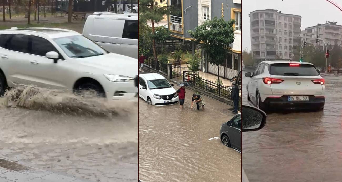 Batman’da yağış cadde ve sokakları göle çevirdi, vatandaş rögarları kendi imkanlarıyla açtı