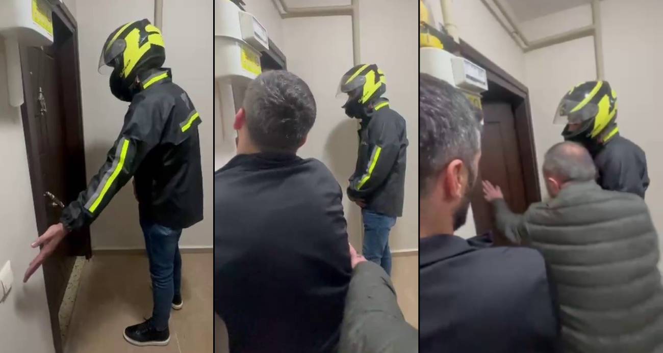 77 yıl hapis cezasıyla aranan firari şahıs, kurye kılığındaki polisin ’Yemek siparişi getirdim’ sözleriyle yakalandı