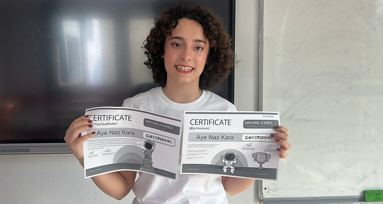 "Ders çalışırken yemek yemeyi bile unuttum" diyen Ayşe Naz, Amerikan Rice Üniversitesi’nden ve NASA’dan eğitim daveti aldı