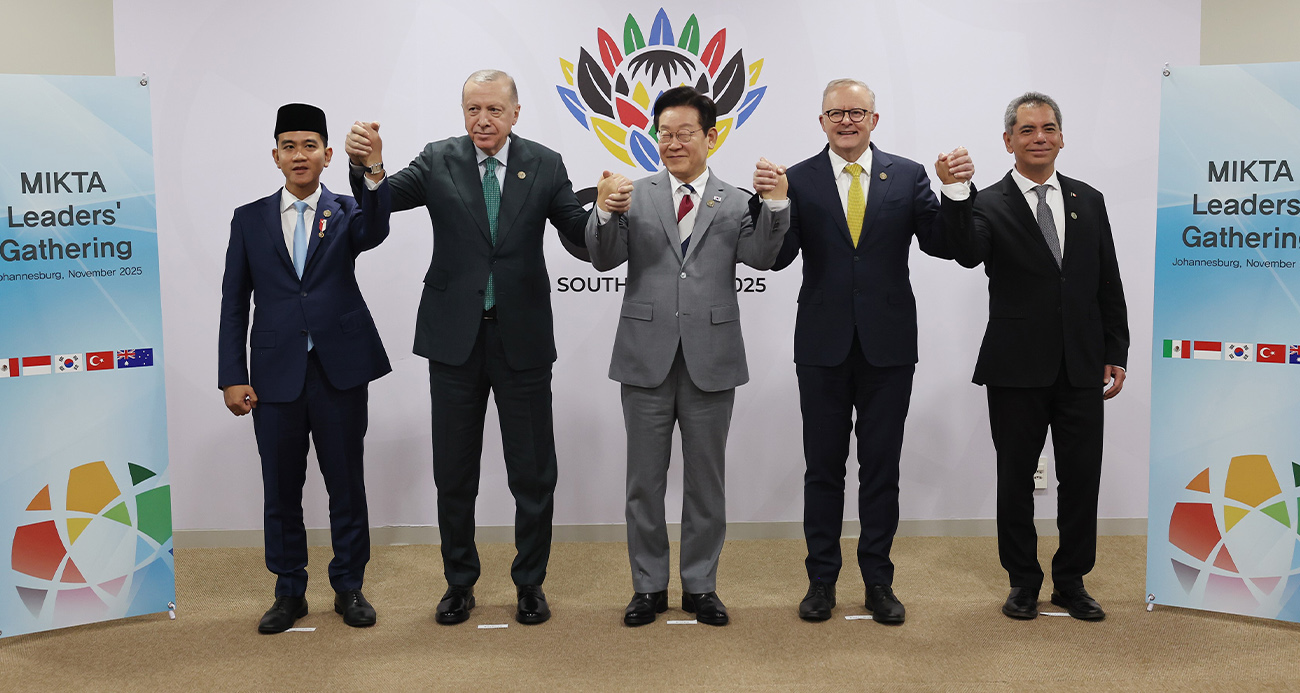 Cumhurbaşkanı Erdoğan, MIKTA liderleriyle bir araya geldi