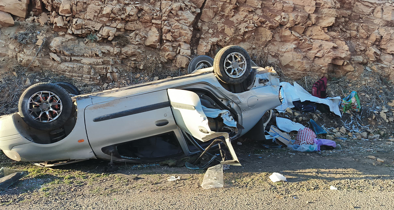 Adıyaman’da otomobil devrildi: 3 yaralı