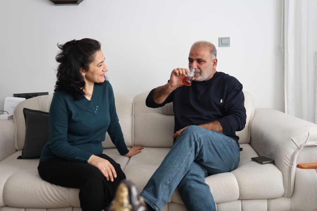 Evine yerleşen depremzede: 