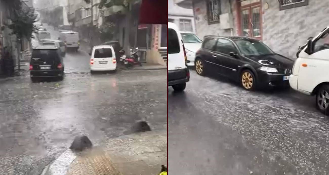 İstanbul'da dolu yağışı etkili oldu