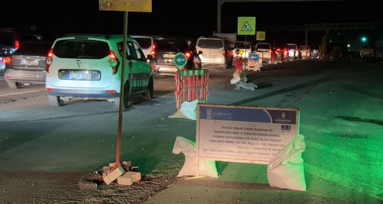 Arnavutköy Çevre Yolu’nda İSKİ çalışması çileye dönüştü