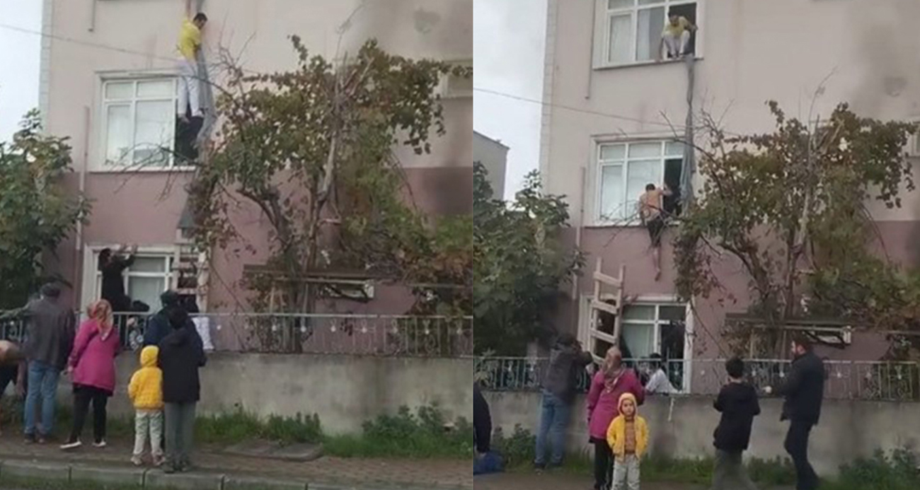 Önce bıçak çekti, sonra binayı yaktı: İşçiler alevlerden çarşaf bağlayarak kurtuldu