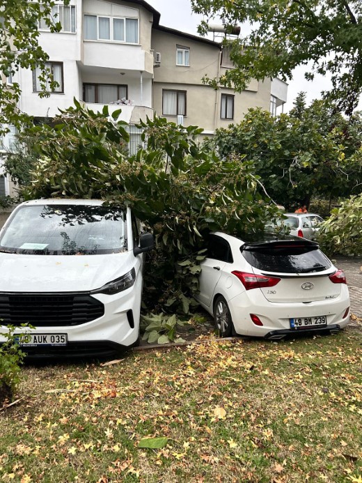 Marmaris’te fırtına ve sağanak etkili oldu: 3 tekne karaya vurdu