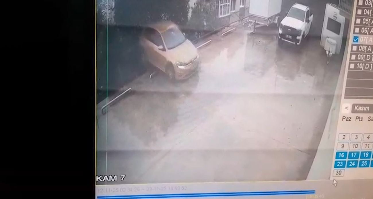 Otoparktan çıkan otomobil, 10 metrelik yükseklikten bahçeye uçtu: 1 yaralı