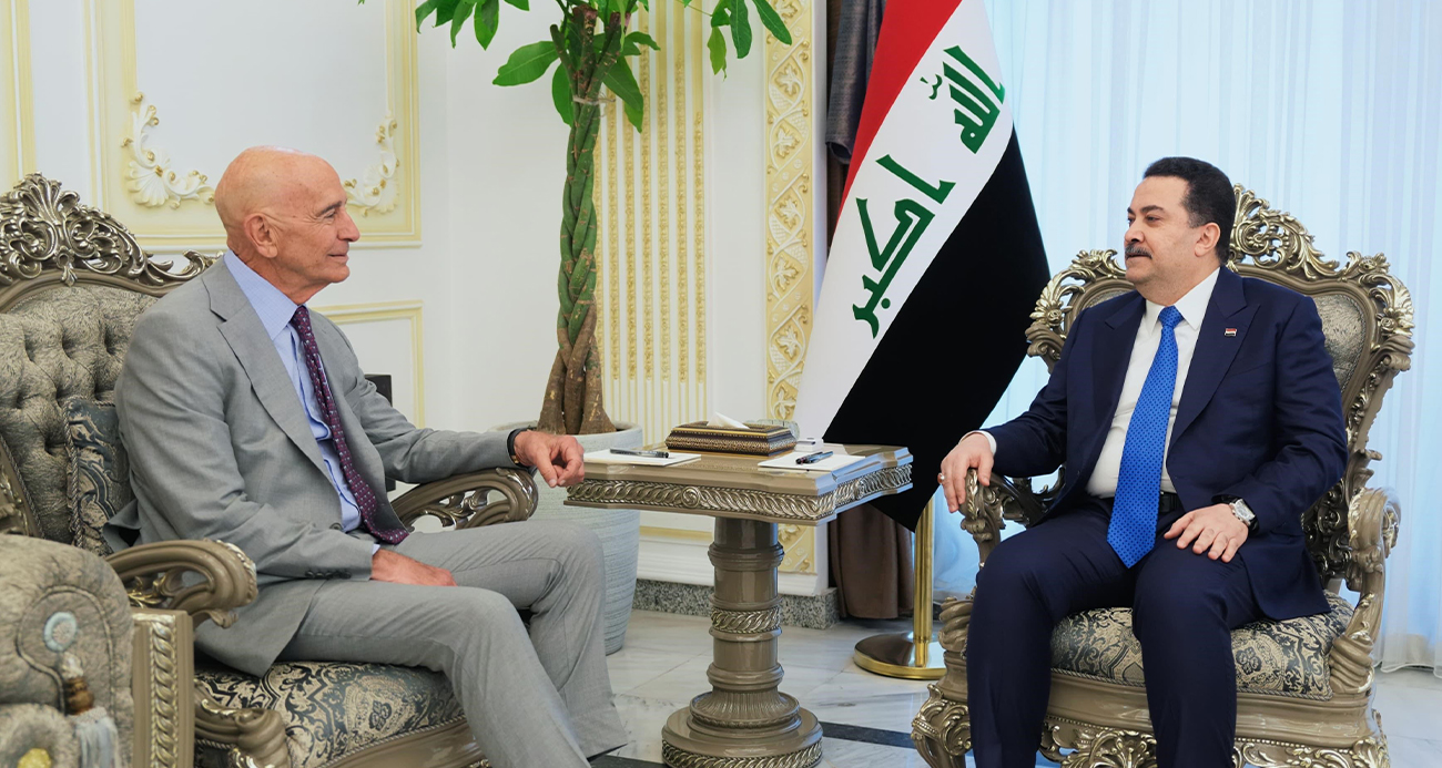 Irak Başbakanı Sudani, ABD'nin Suriye Özel Temsilcisi Barrack ile bir araya geldi