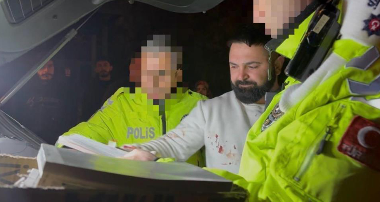 Kaza yapan şoför, görevini yapan polise: "Sana gerekeni yapacağım"