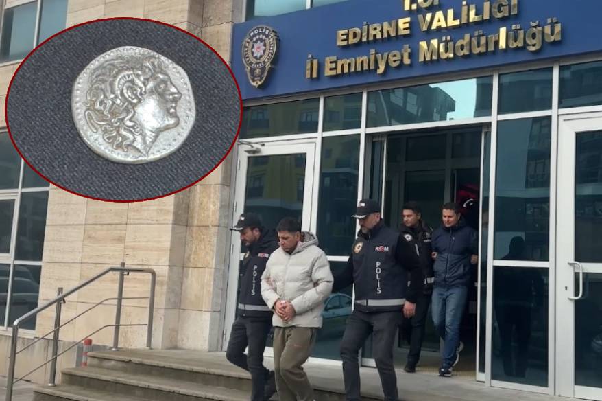 Kapıkule’de tarihi eser operasyonu: Büyük İskender portreli sikkelerle yakalandılar