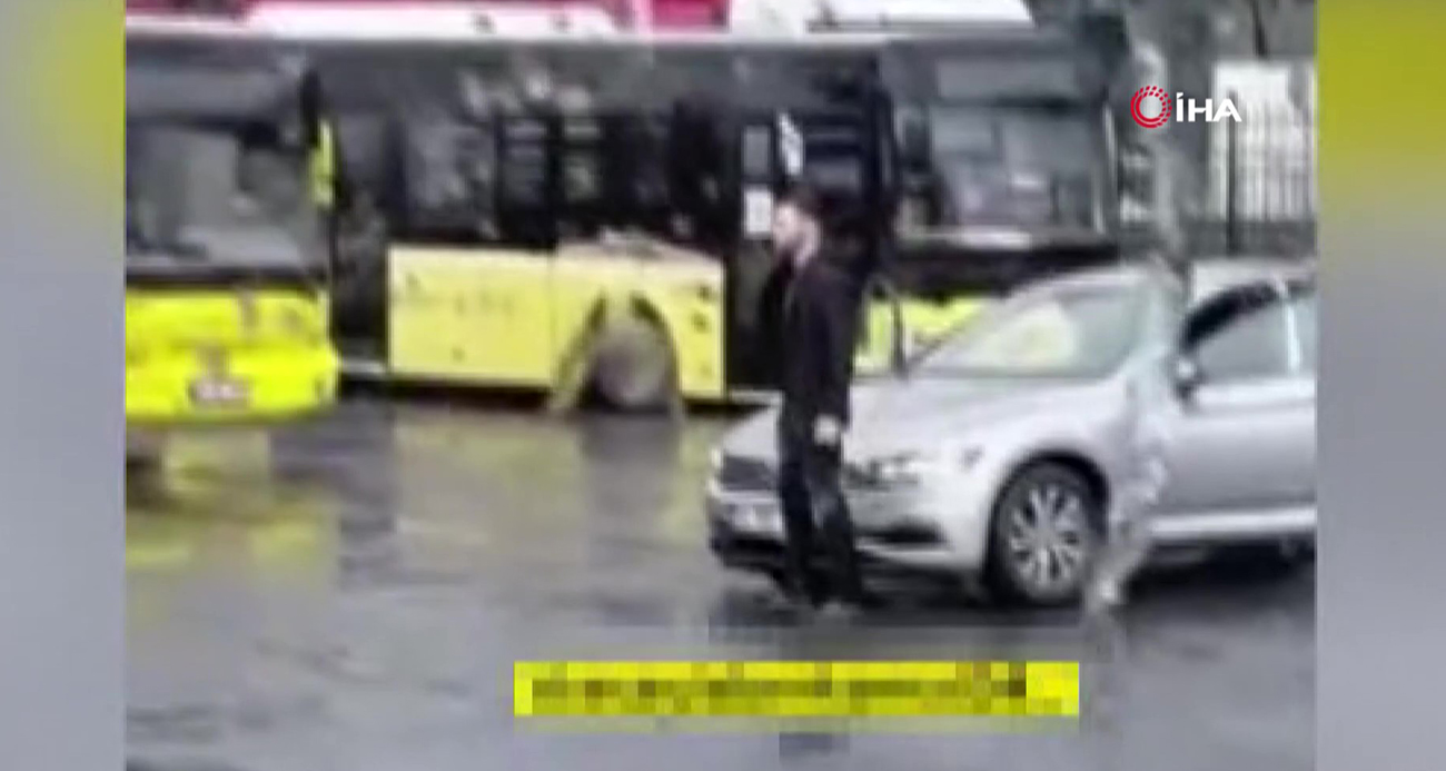 Şişli’de İETT durağında gündüz vakti havaya ateş açan şüpheli yakalandı