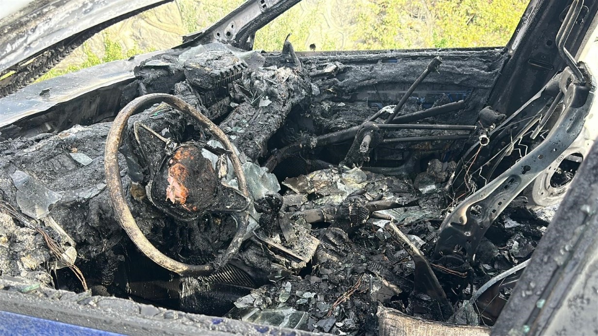 Samsunsporlu Musaba’nın otomobili alev alev yandı, futbolcu yara almadan kurtuldu