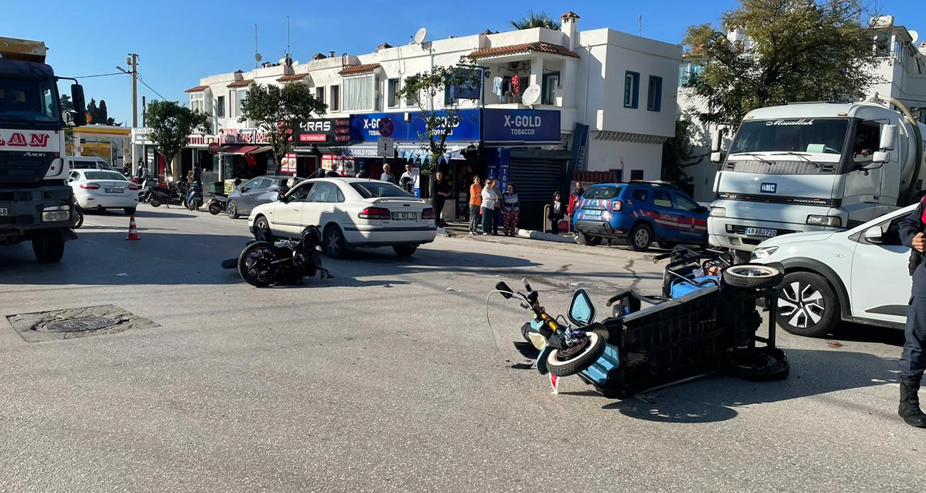 Muğla’nın Bodrum ilçesinde motosikletle 3 tekerli bisikletin çarpıştığı trafik kazasında 1 kişi hayatını kaybetti, 1 kişi yaralandı.