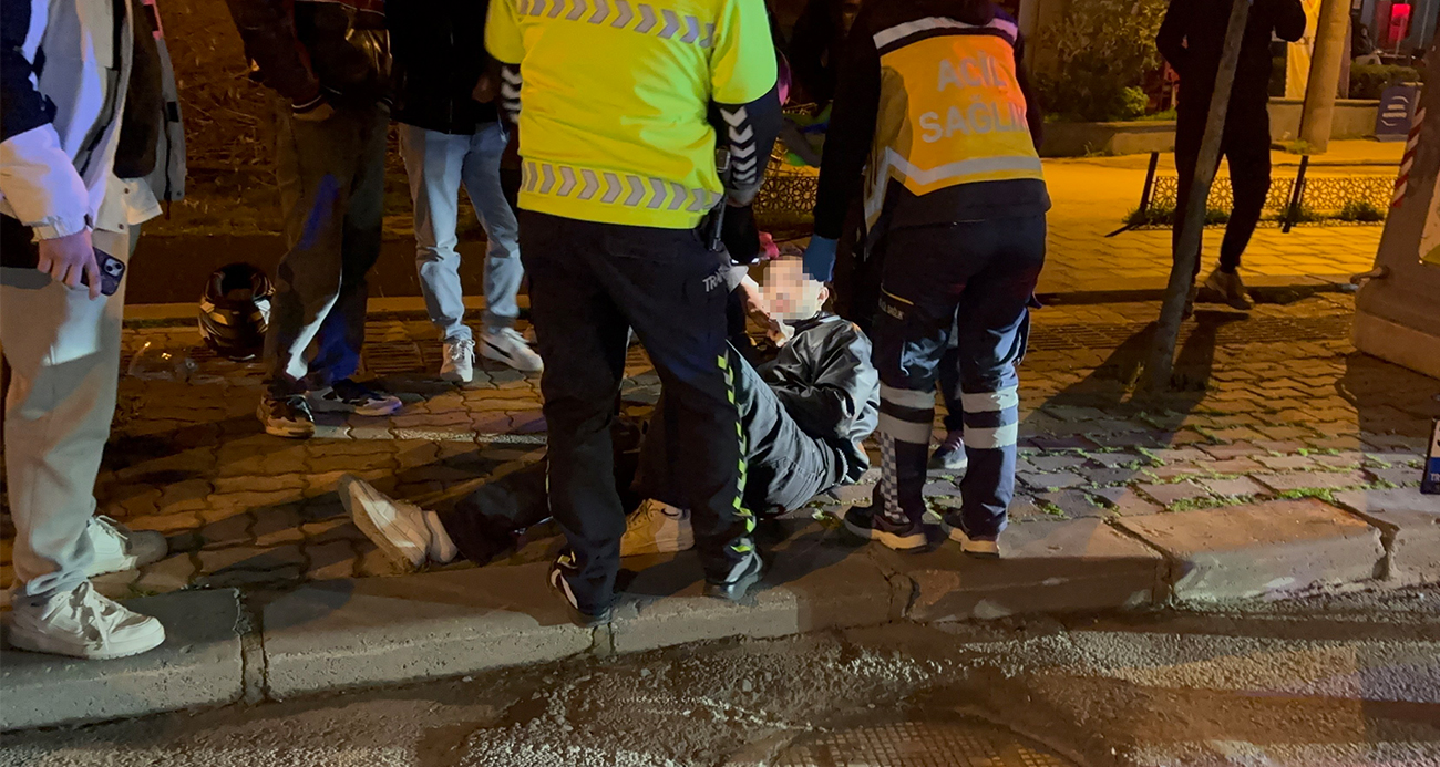 Edirne’de alkollü motosiklet sürücüsü otomobille çarpıştı: 1 yaralı