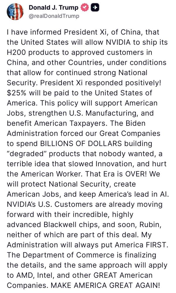 Trump’tan Çin’e çip satışına şartlı izin açıklaması: