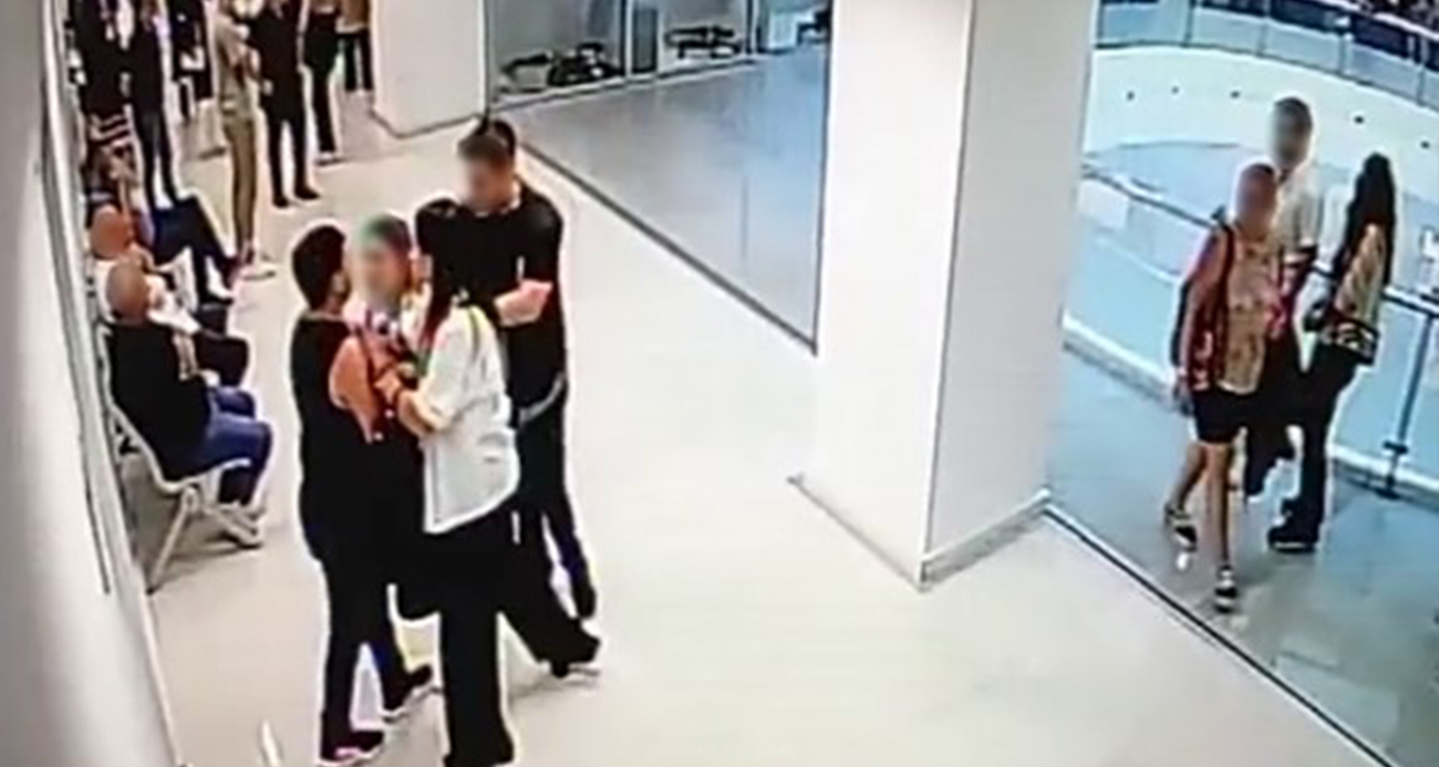 Bakırköy Adliyesi’nde velayat kavgası, o anlar kamerada