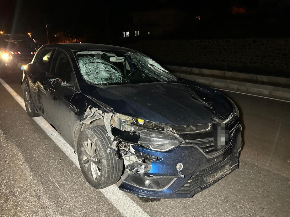 Uşak’ta feci kaza: Otomobilin çarptığı 3 kişi hayatını kaybetti