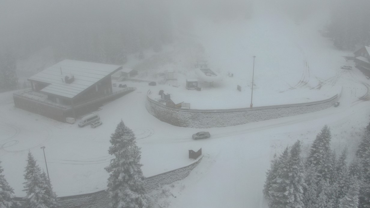 Ilgaz Dağı’nda kar kalınlığı 20 santimetreye ulaştı