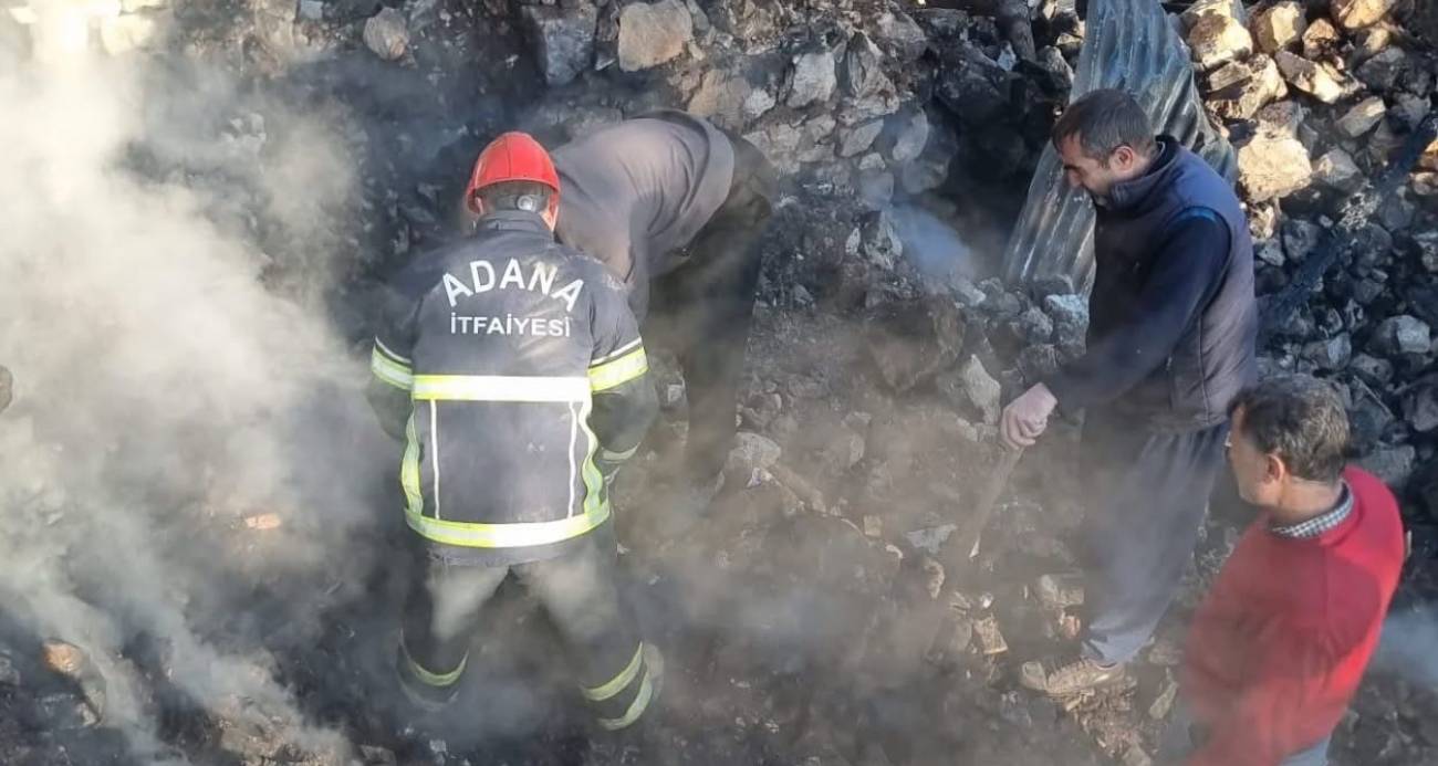 Yangında evi küle dönen yaşlı kadının cenazesine ulaşıldı