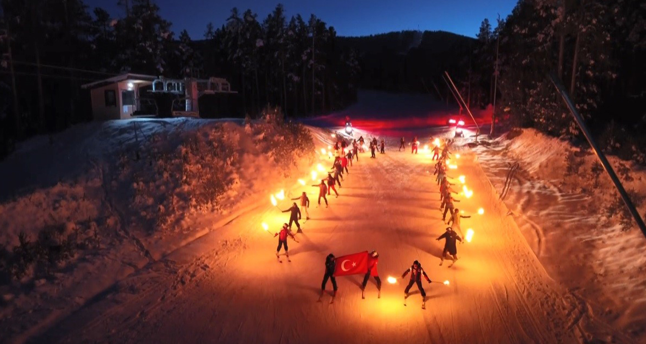 Sarıkamış kayak sezonuna "Merhaba" dedi