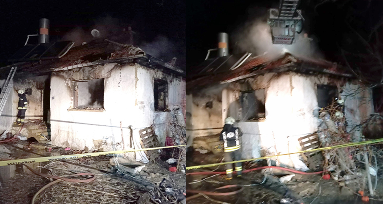 Konya’da yangın faciası: Oğlu öldü, anne yaralı