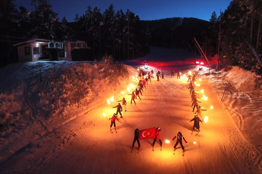 Sarıkamış kayak sezonuna "Merhaba" dedi