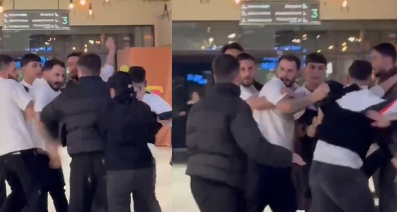 Maltepe’de bulunan Hilltown AVM’de bir işletmede müşteri ile garson arasında çıkan tartışma kavgaya dönüştü.