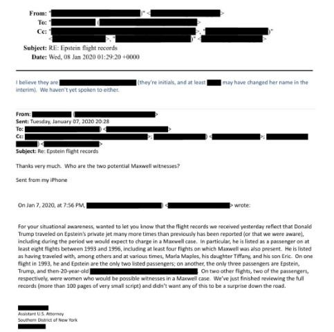 Yeni Epstein belgeleri yayınlandı: Trump, Epstein'ın özel jetinde defalarca uçmuş