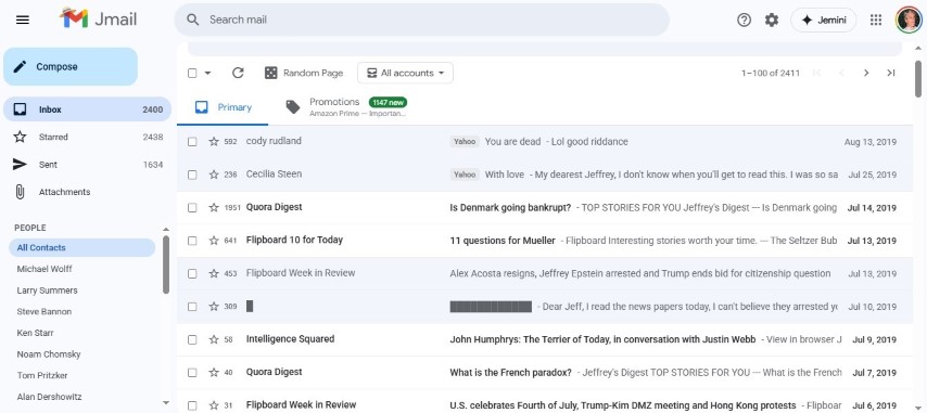 Epstein'e ait e-posta yazışmaları dijital arayüzle erişime açıldı