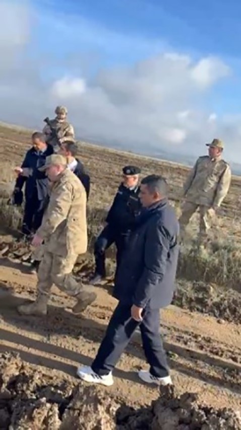 Libya’dan gelen askeri heyet uçak kazasının yaşandığı bölgede