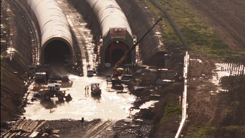 İstanbul-Kapıkule Hızlı Tren hattında dev tünel inşaatı devam ediyor