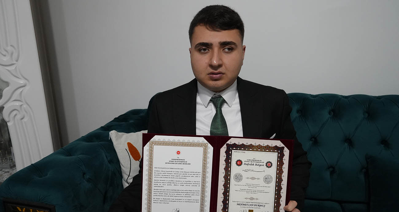 Kur’an-ı Kerim aşkı, görmeyen gözü oldu 1 yılda hafız oldu
