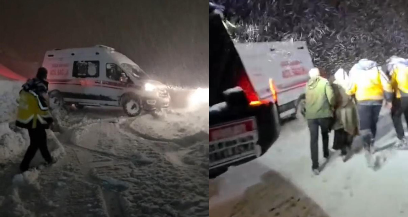 Hakkari’de yaşam mesaisi: Kar engelini iş makineleriyle aştılar