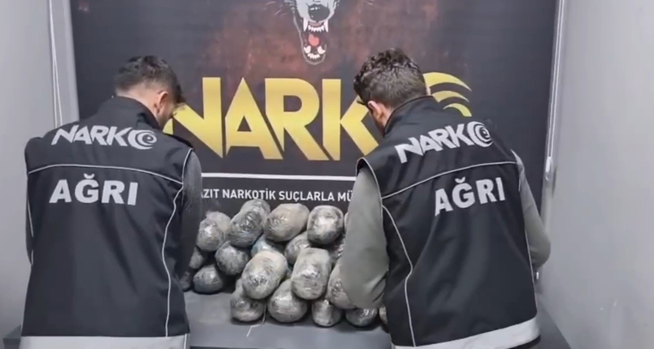Ağrı’da 29 kilo uyuşturucu ele geçirildi