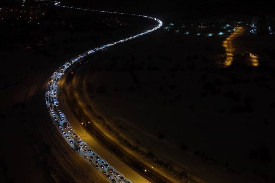 TEM Otoyolu’nun Bolu geçişi 7 saat sonra ulaşıma açıldı