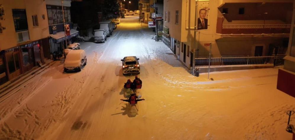 Erzurum’da gençlerden yeni spor denemesi: 