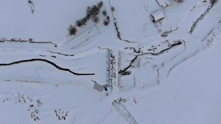 Kastamonu buz kesti: Dereler, barajlar ve göletler dondu