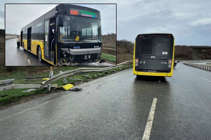 Arnavutköy’de İETT otobüsü kazaya karıştı: 2 yolcu yaralandı