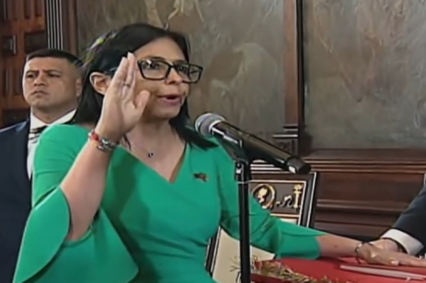 Delcy Rodriguez, Venezuela'nın geçici Devlet Başkanı olarak yemin etti