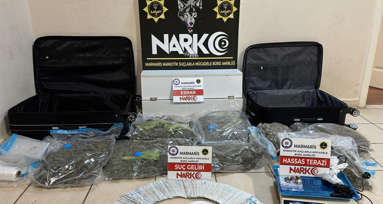 Marmaris’te uyuşturucu operasyonu: 5 tutuklama